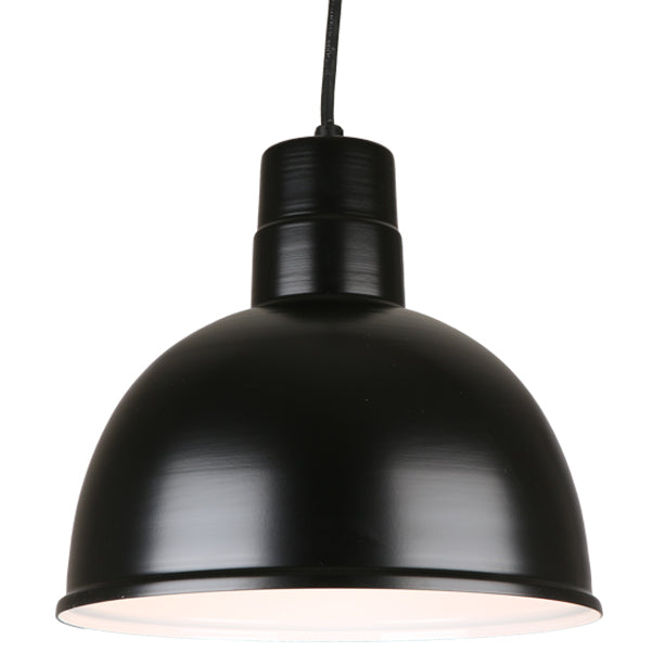 Hi Lite Deep Bowl Shade H-QSN16112-C-91 Pendant Light - Black