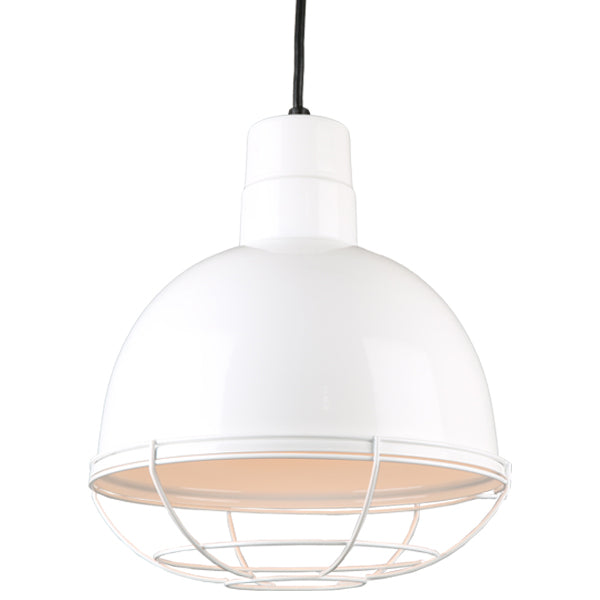 Hi Lite Deep Bowl Shade H-QSN16112-C-93/QSNWGR-12``-93 Pendant Light - White