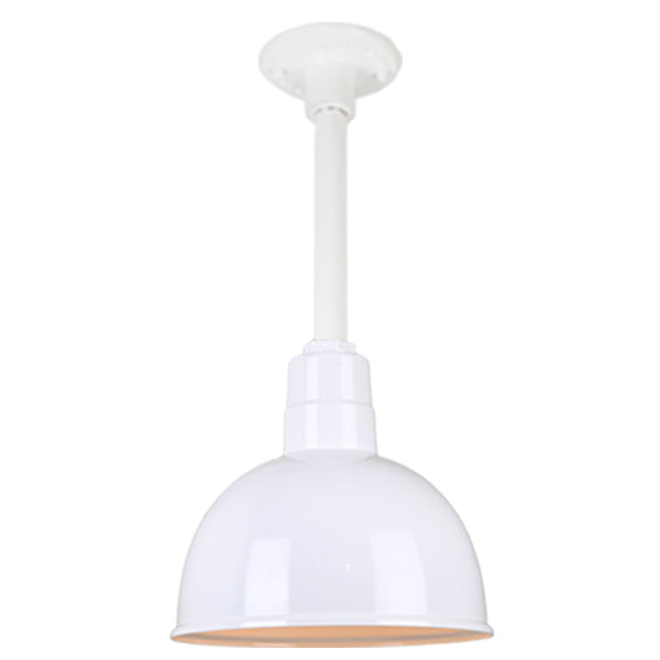 Hi Lite Lighting H-QSN16112-SA-93/QSN12``ST3-93/QSNHDSMC-93 Warehouse One Light Pendant Outdoor White