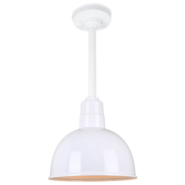 Hi Lite Lighting H-QSN16112-SA-93/QSN12``ST3-93/QSNHSC-93 Warehouse One Light Pendant Outdoor White