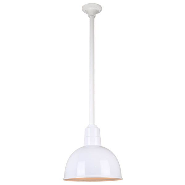 Hi Lite Lighting H-QSN16112-SA-93/QSN24``ST3-93/QSNHDSMC-93 Warehouse One Light Pendant Outdoor White