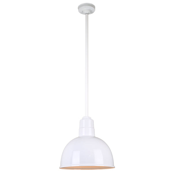 Hi Lite Lighting H-QSN16112-SA-93/QSN36``ST3-93/QSNHSC-93 Warehouse One Light Pendant Outdoor White