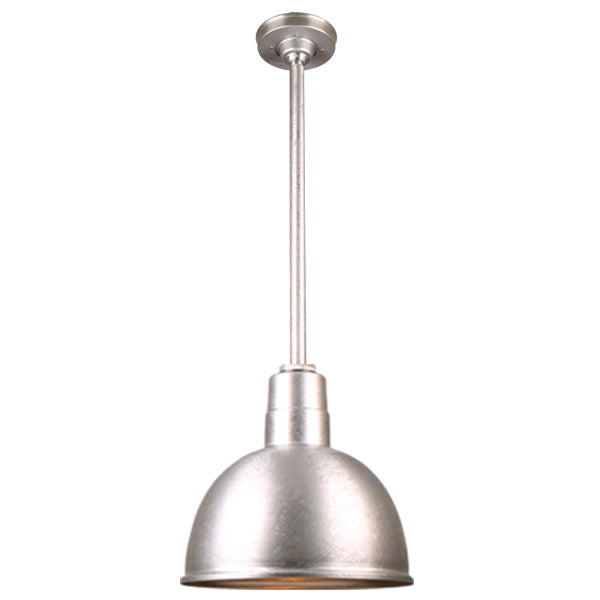 Hi Lite Lighting H-QSN16112-SA-96/QSN24``ST3-96/QSNHSC-96 Warehouse One Light Pendant Outdoor Pewter, Nickel, Silver