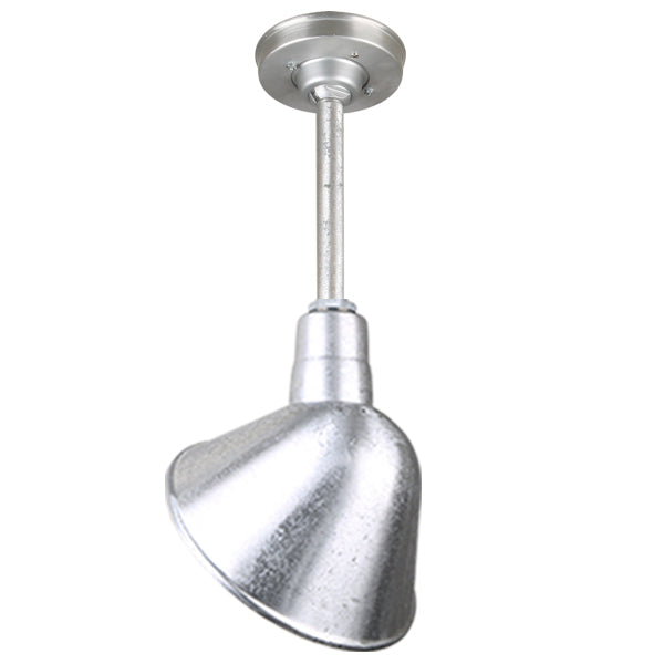 Hi Lite Lighting H-QSN18110-SA-96/QSN12``ST3-96/QSNHSC-96 Warehouse One Light Pendant Outdoor Pewter, Nickel, Silver