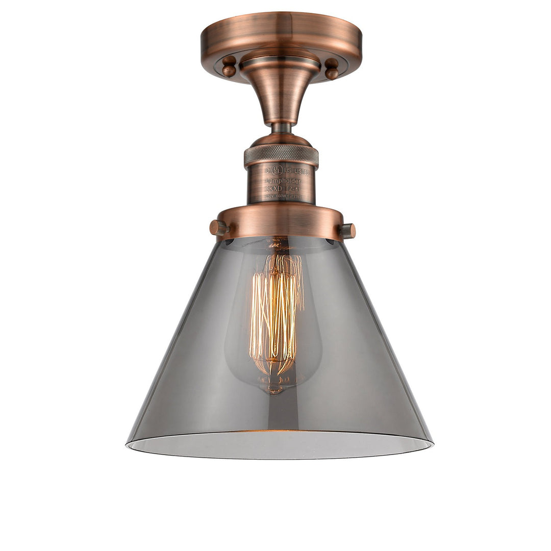 Innovations Franklin Restoration 517-1CH-AC-G43-LED Ceiling Light - Antique Copper