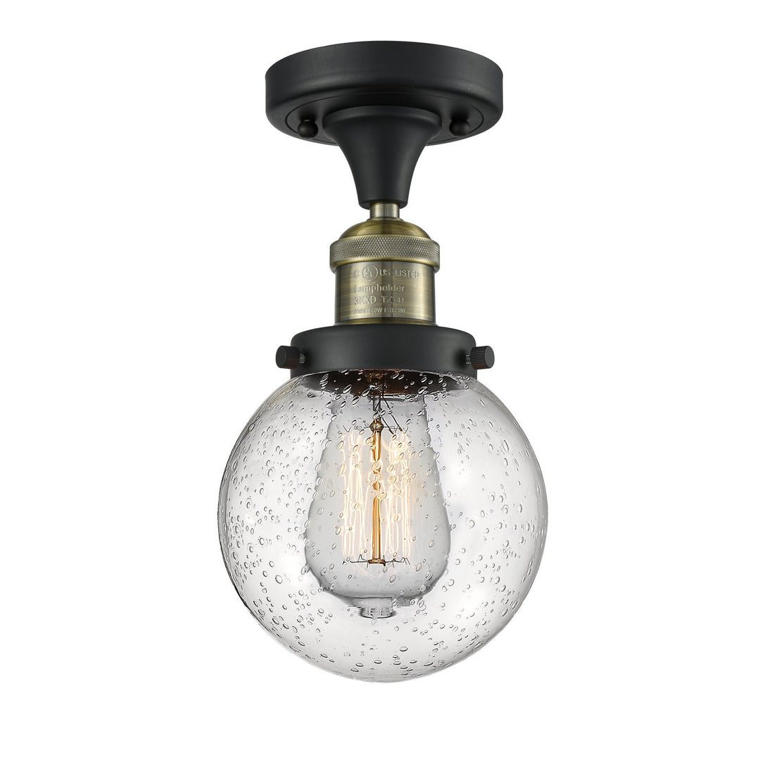 Innovations Franklin Restoration 517-1CH-BAB-G204-6 Ceiling Light - Black Antique Brass