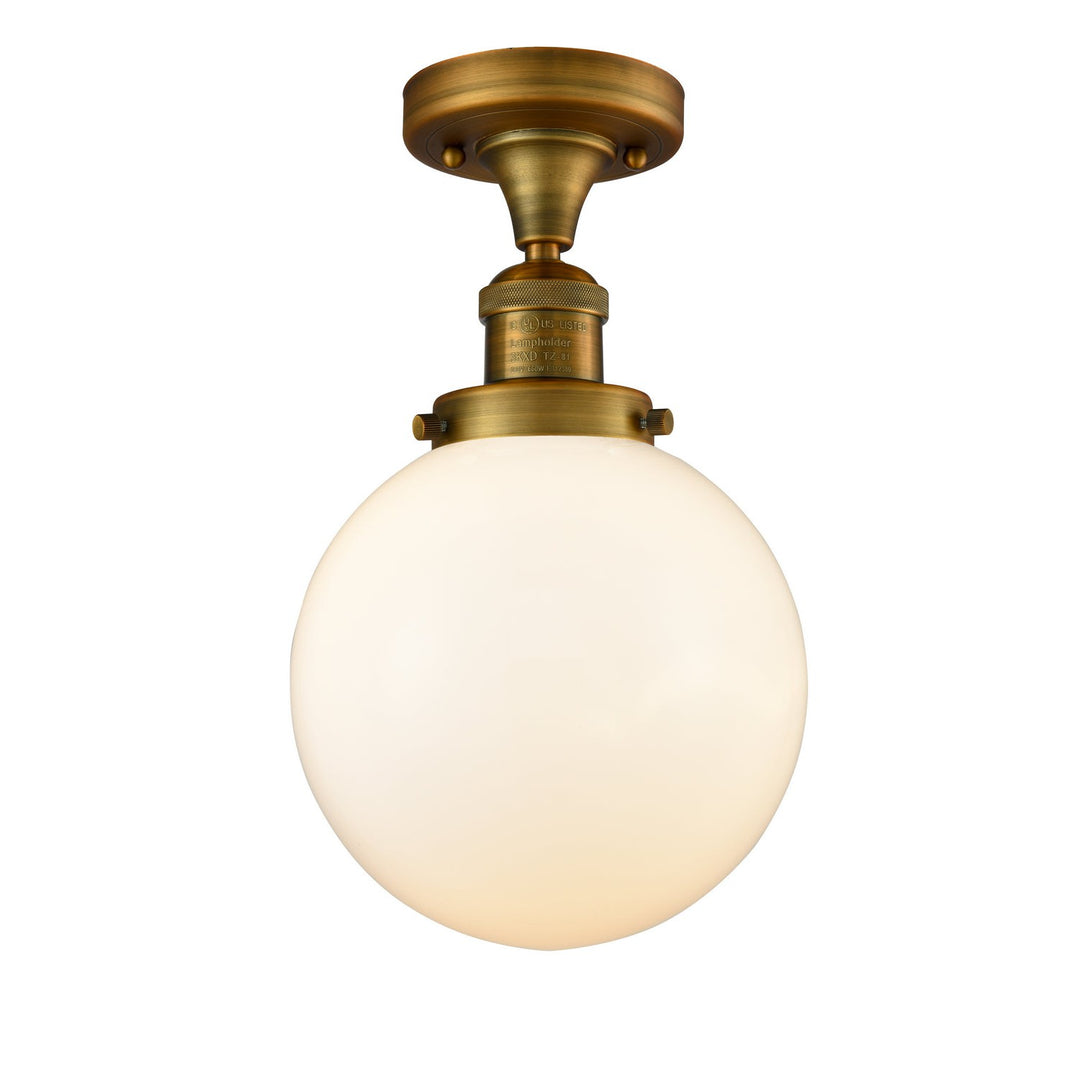Innovations Franklin Restoration 517-1CH-BB-G201-8 Ceiling Light - Brushed Brass