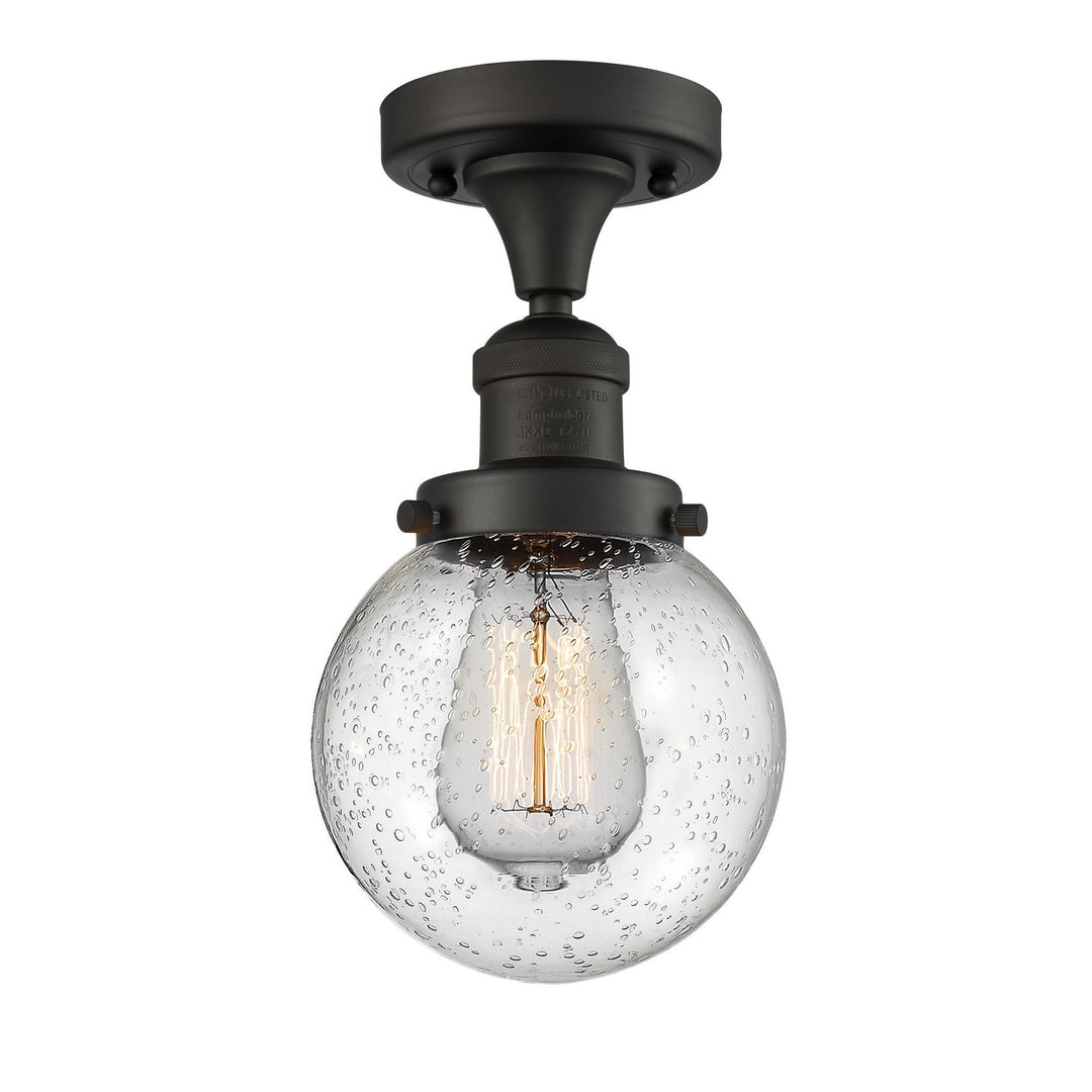 Innovations Franklin Restoration 517-1CH-OB-G204-6-LED Ceiling Light - Oil Rubbed Bronze