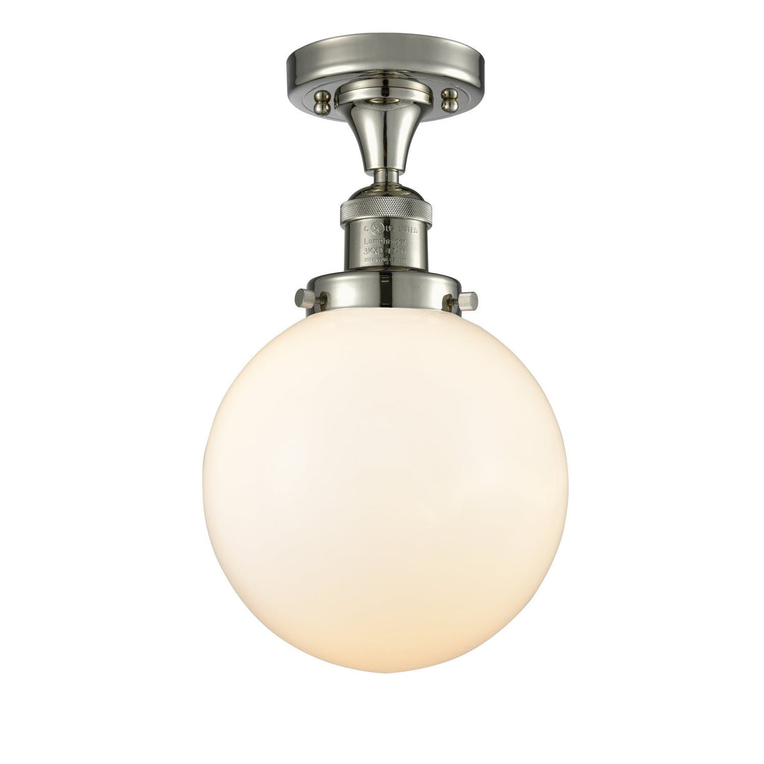 Innovations Franklin Restoration 517-1CH-PN-G201-8 Ceiling Light - Polished Nickel