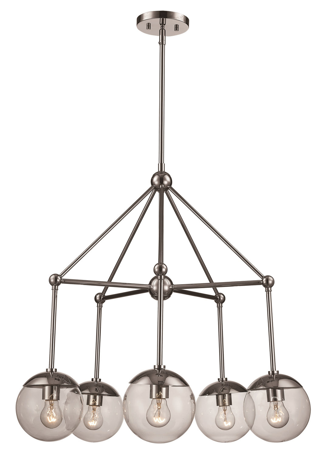 Trans Globe Imports 71388 PC Chandelier Light - Polished Chrome