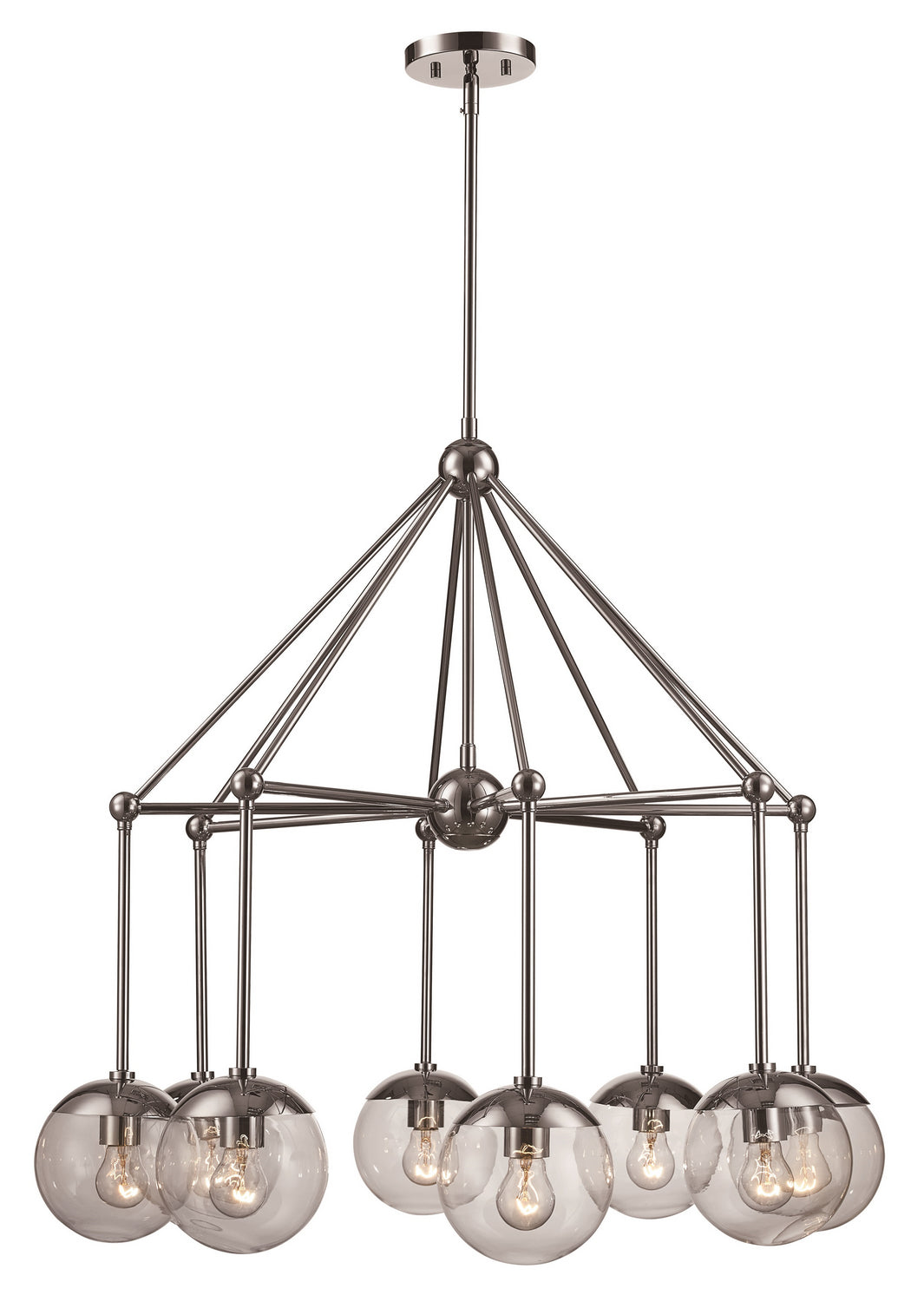 Trans Globe Imports 71389 PC Chandelier Light - Polished Chrome