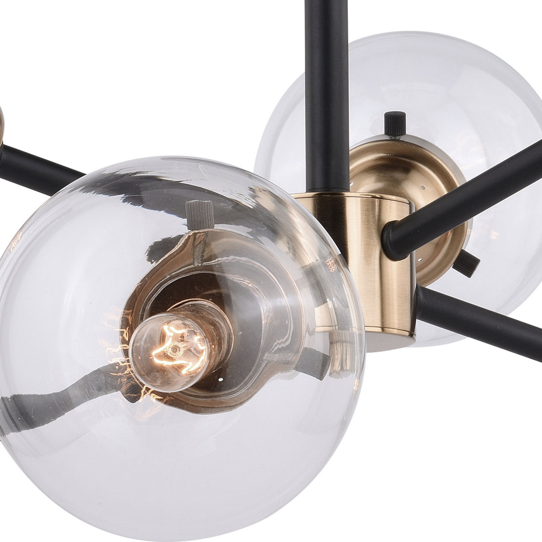 Vaxcel Orbit C0193 Ceiling Light - Muted Brass and Oil Rubbed Bronze