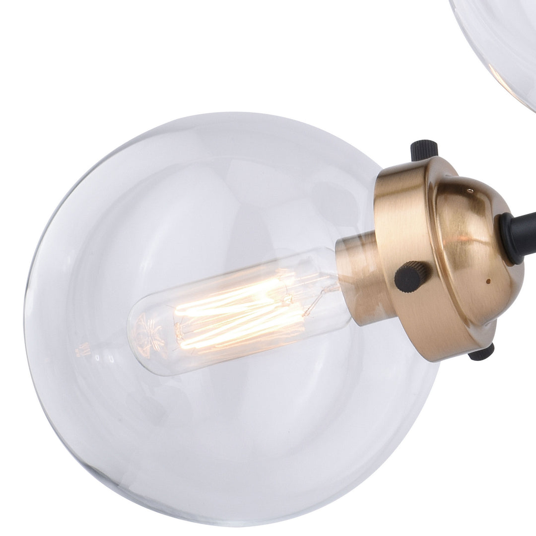 Vaxcel Orbit C0194 Ceiling Light - Muted Brass and Oil Rubbed Bronze