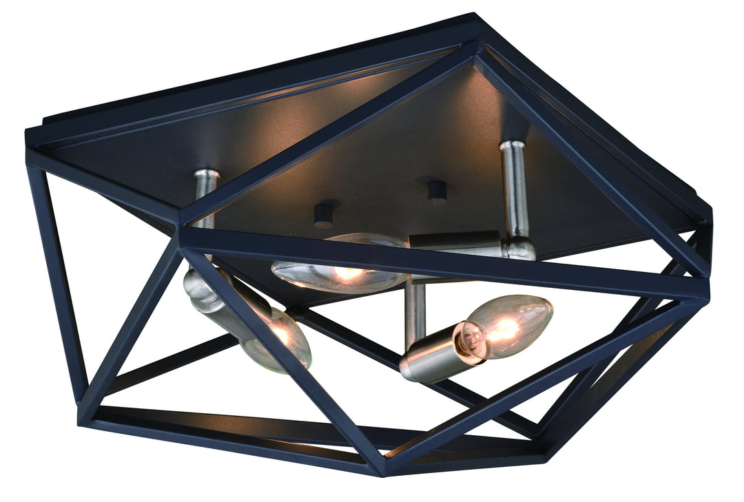 Vaxcel Hailey C0205 Ceiling Light - Black Graphite and Satin Nickel