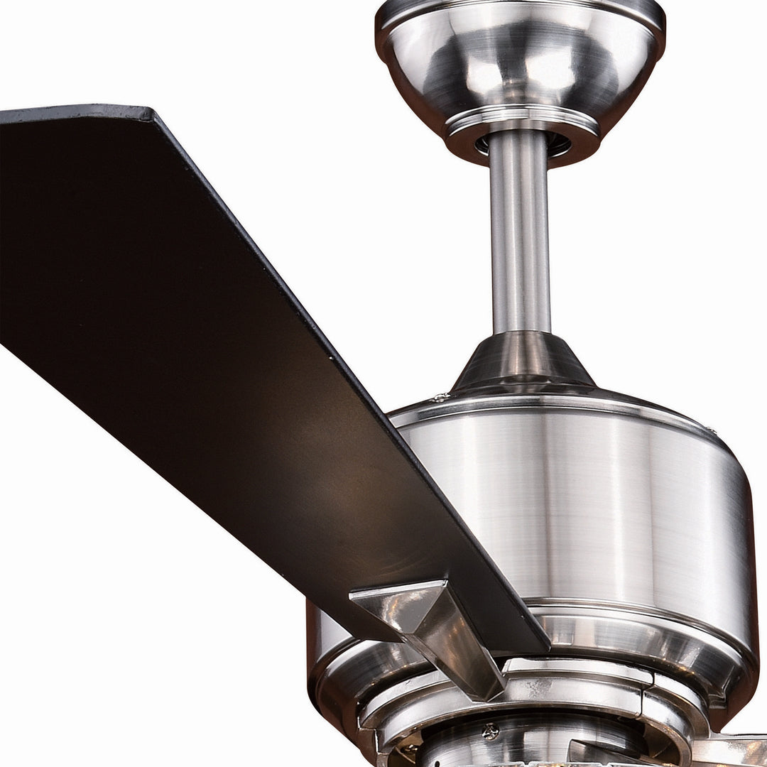 Vaxcel Clara F0048 Ceiling Fan - Brushed Nickel, Black/