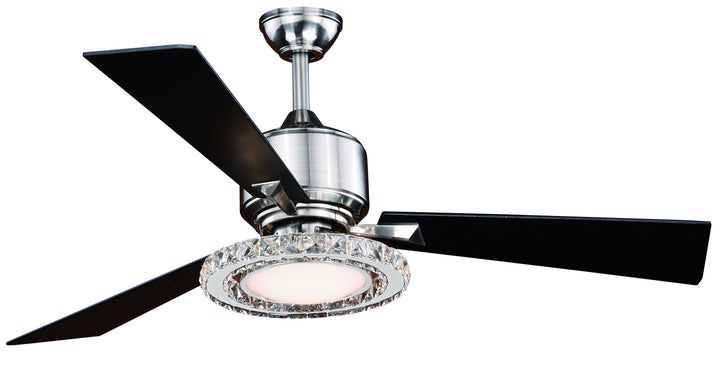 Vaxcel Clara F0048 Ceiling Fan - Brushed Nickel, Black/