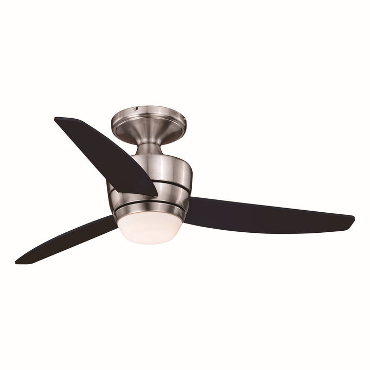 Vaxcel Adrian F0065 Ceiling Fan - Satin Nickel, Black/