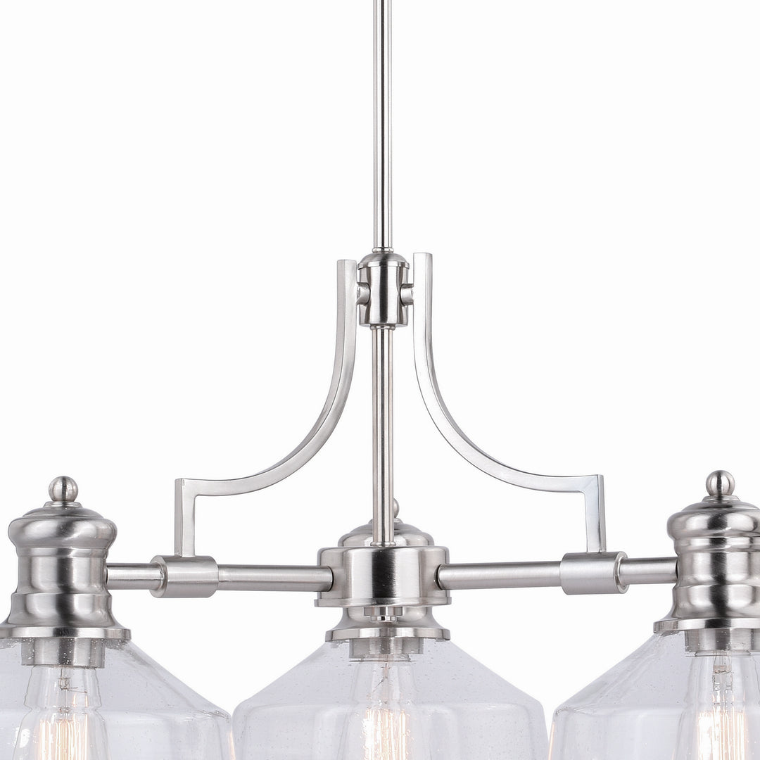 Vaxcel Beloit H0220 Chandelier Light - Satin Nickel