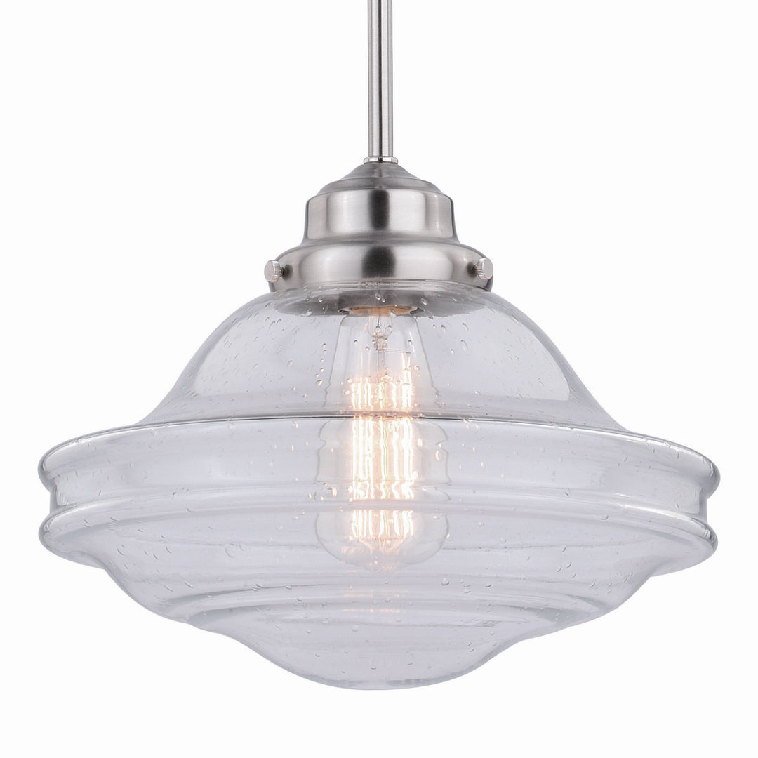 Vaxcel Huntley P0268 Pendant Light - Satin Nickel