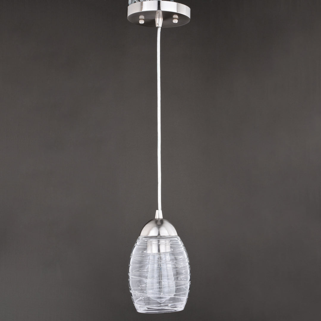Vaxcel Isley P0271 Pendant Light - Satin Nickel