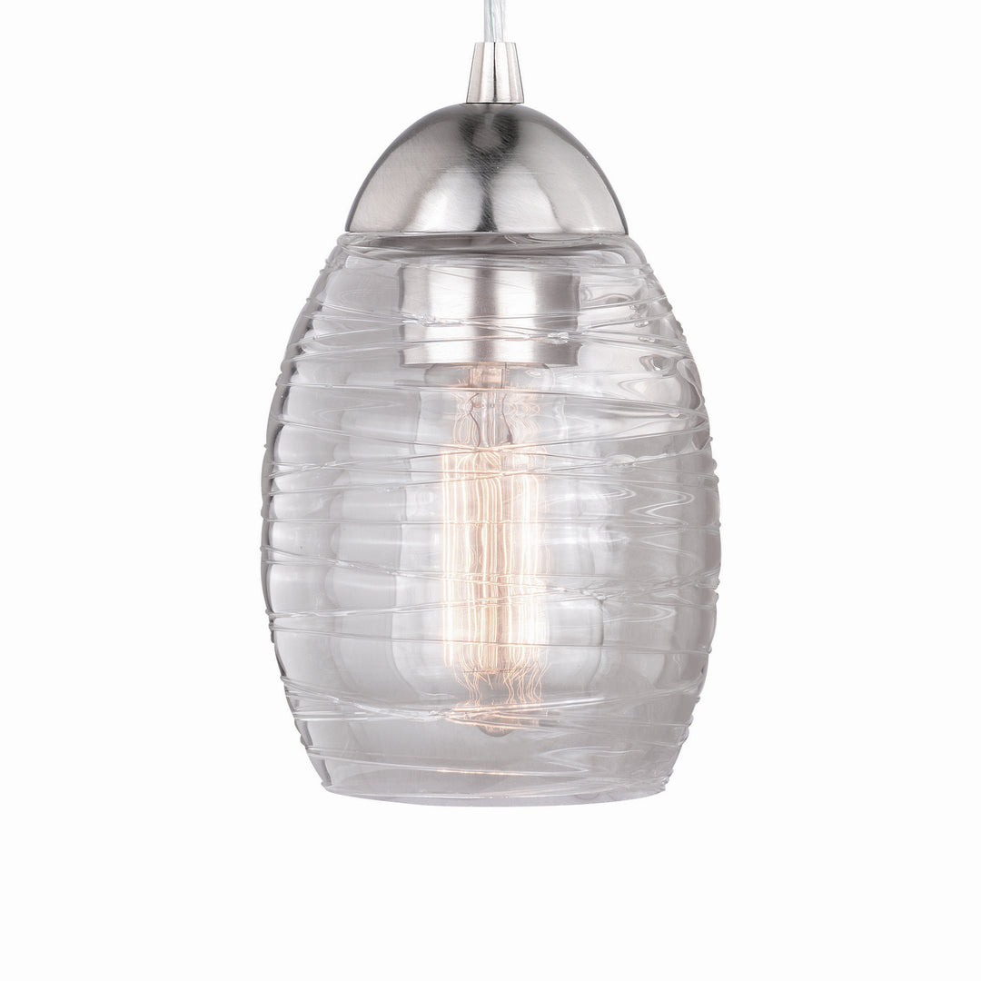 Vaxcel Isley P0271 Pendant Light - Satin Nickel