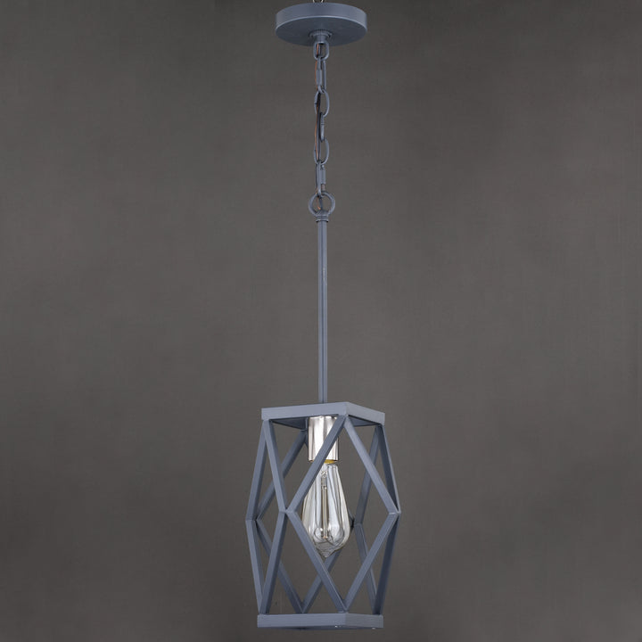 Vaxcel Hailey P0282 Pendant Light - Black Graphite/Satin Nickel