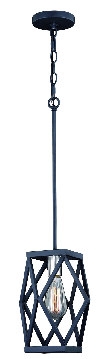Vaxcel Hailey P0282 Pendant Light - Black Graphite/Satin Nickel