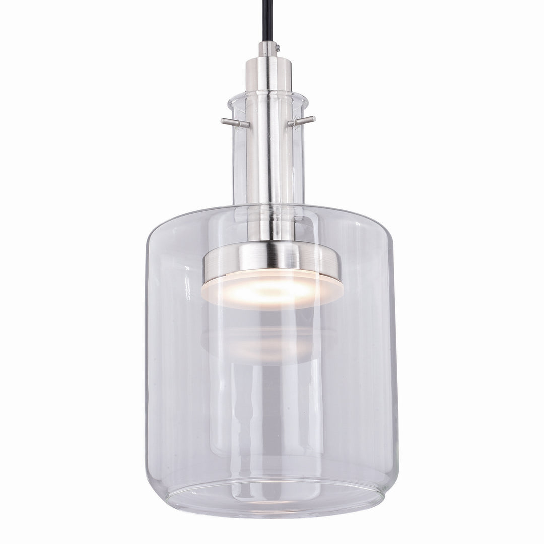 Vaxcel Bunsen P0283 Pendant Light - Satin Nickel