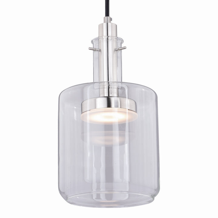Vaxcel Bunsen P0283 Pendant Light - Satin Nickel