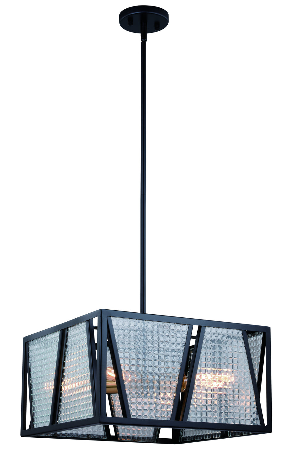 Vaxcel Oslo P0294 Pendant Light - Black/Natural Brass