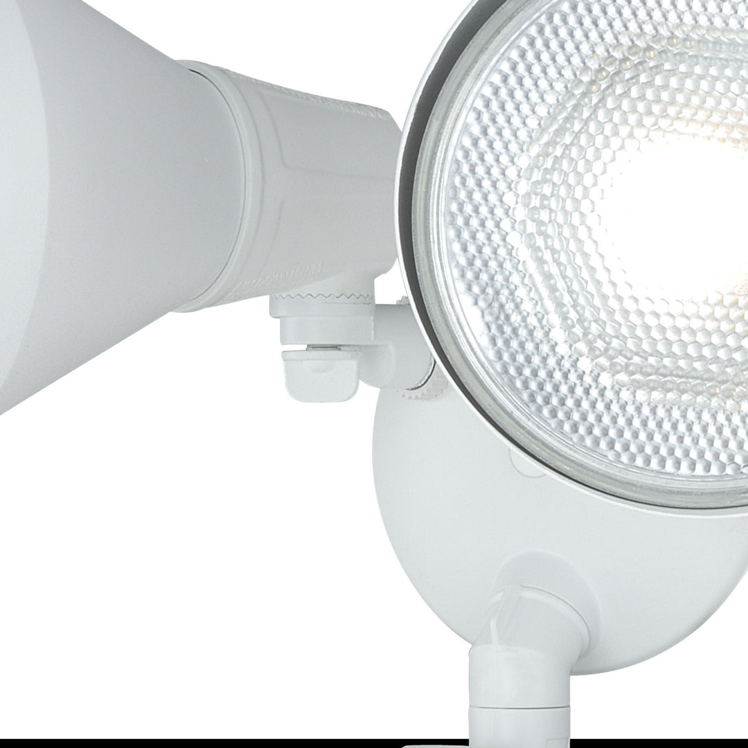 Vaxcel Lighting T0175 Gamma Two Light Motion Sensor Outdoor Security Flood Light Outdoor White