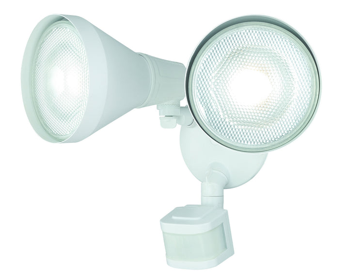 Vaxcel Lighting T0175 Gamma Two Light Motion Sensor Outdoor Security Flood Light Outdoor White