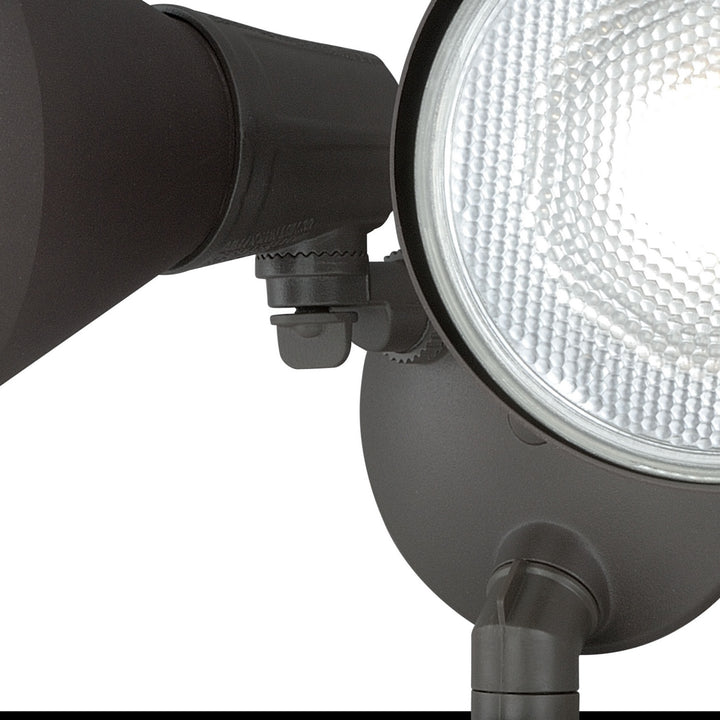 Vaxcel Lighting T0176 Gamma Two Light Motion Sensor Outdoor Security Flood Light Outdoor Bronze / Dark