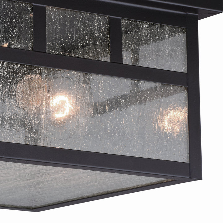 Vaxcel Lighting T0440 Mission Two Light Outdoor Flush Mount Outdoor Bronze / Dark