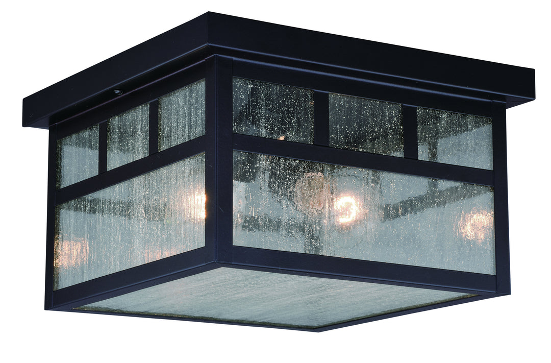 Vaxcel Lighting T0440 Mission Two Light Outdoor Flush Mount Outdoor Bronze / Dark