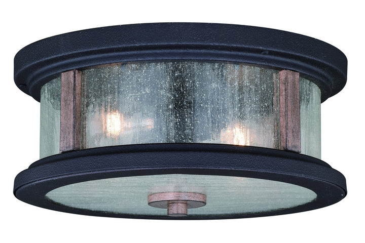 Vaxcel Lighting T0450 Cumberland Two Light Outdoor Flush Mount Outdoor Bronze / Dark