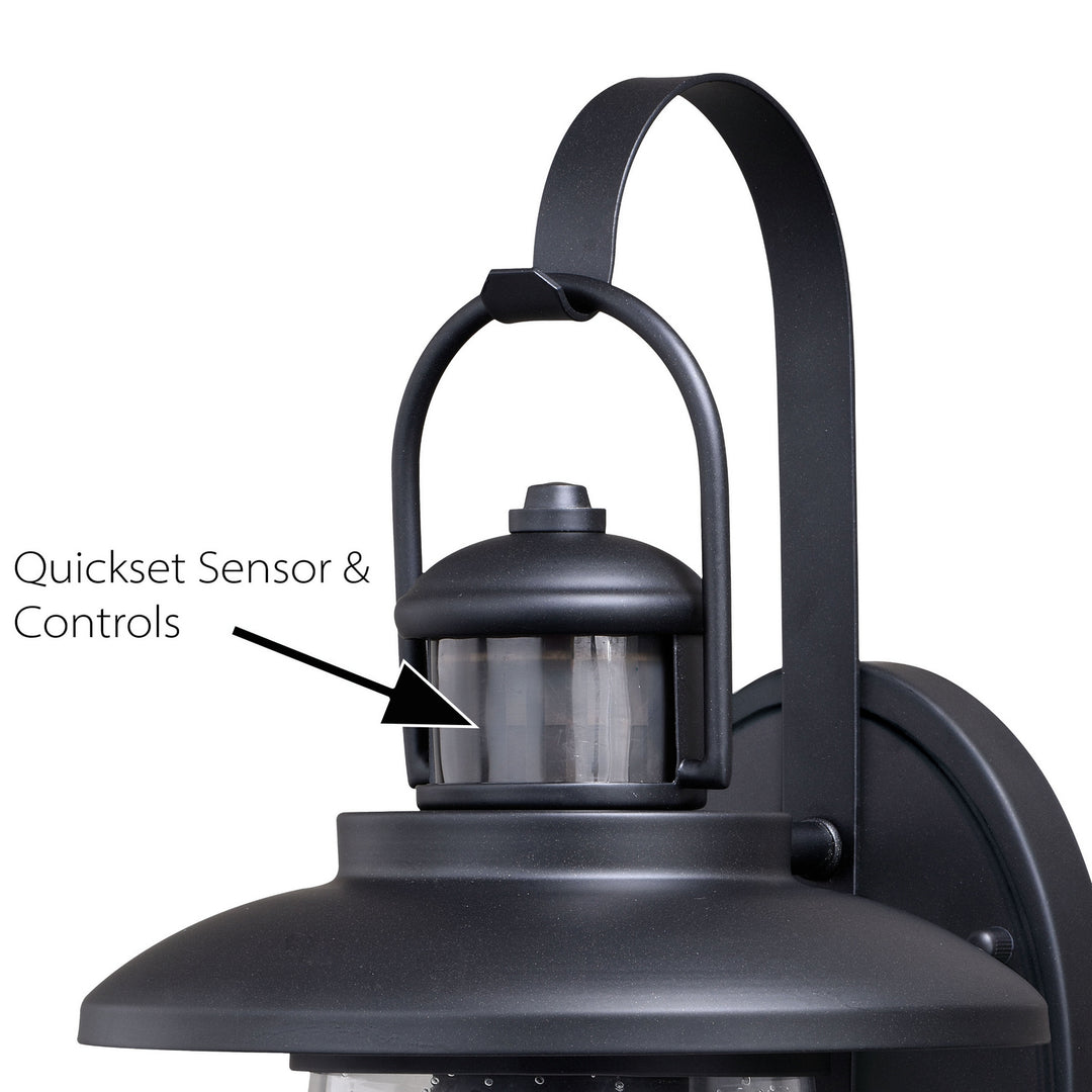 Vaxcel Lighting T0456 Bridgeport One Light Motion Sensor Outdoor Wall Light Outdoor Bronze / Dark