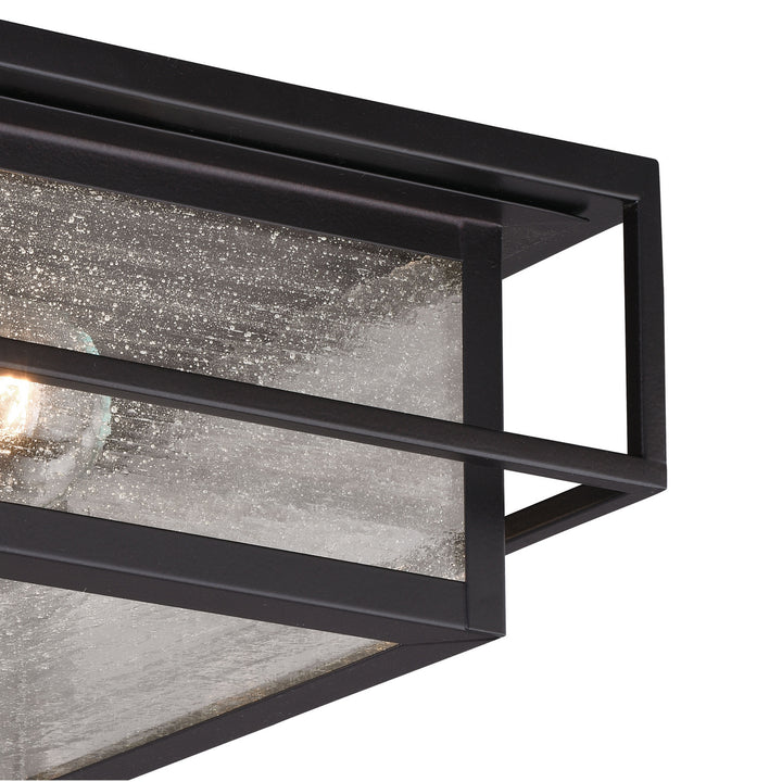 Vaxcel Lighting T0470 Hyde Park Two Light Outdoor Flush Mount Outdoor Bronze / Dark