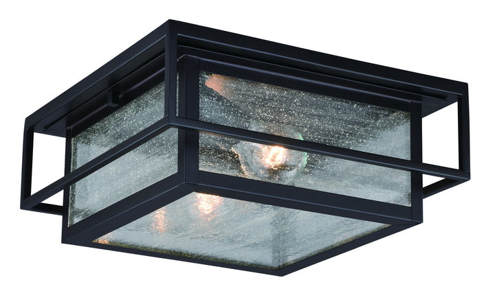 Vaxcel Lighting T0470 Hyde Park Two Light Outdoor Flush Mount Outdoor Bronze / Dark