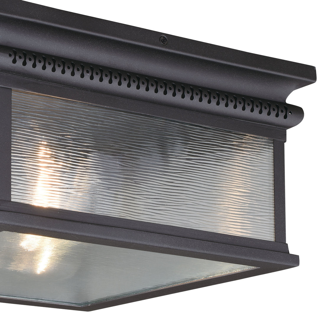 Vaxcel Lighting T0472 Cambridge Two Light Outdoor Flush Mount Outdoor Bronze / Dark