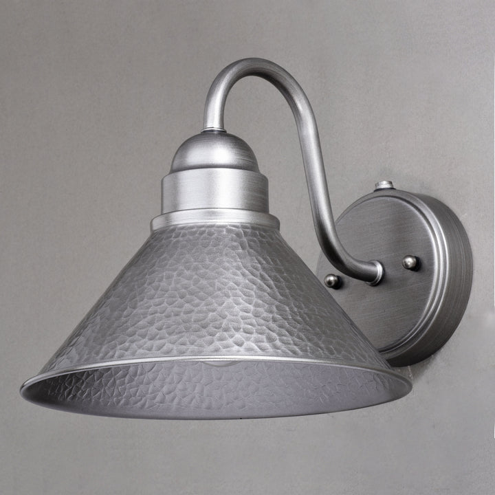 Vaxcel Lighting T0490 Outland One Light Outdoor Wall Mount Outdoor Pewter, Nickel, Silver