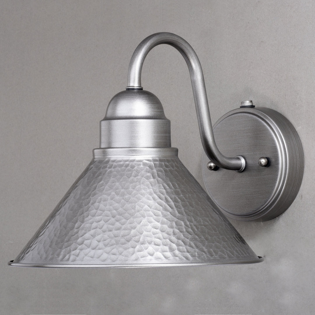 Vaxcel Lighting T0490 Outland One Light Outdoor Wall Mount Outdoor Pewter, Nickel, Silver