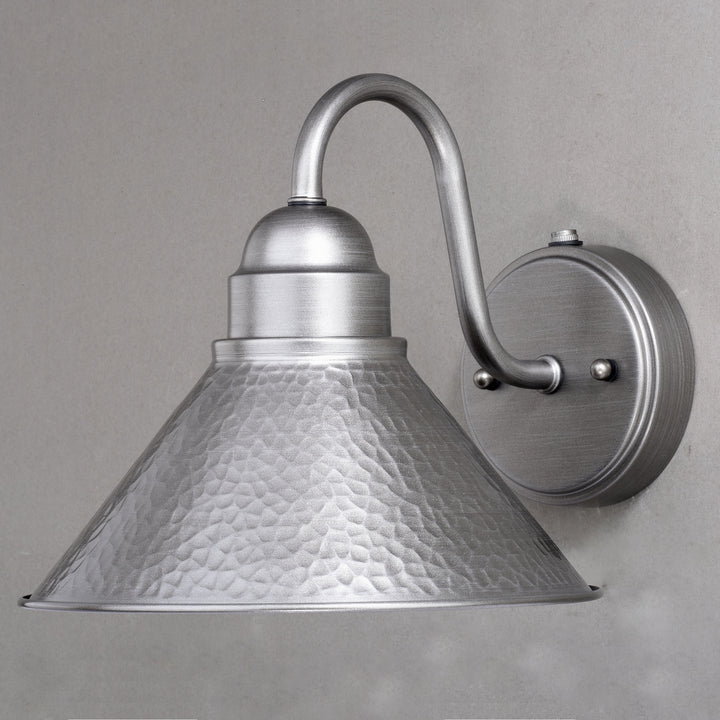 Vaxcel Lighting T0490 Outland One Light Outdoor Wall Mount Outdoor Pewter, Nickel, Silver