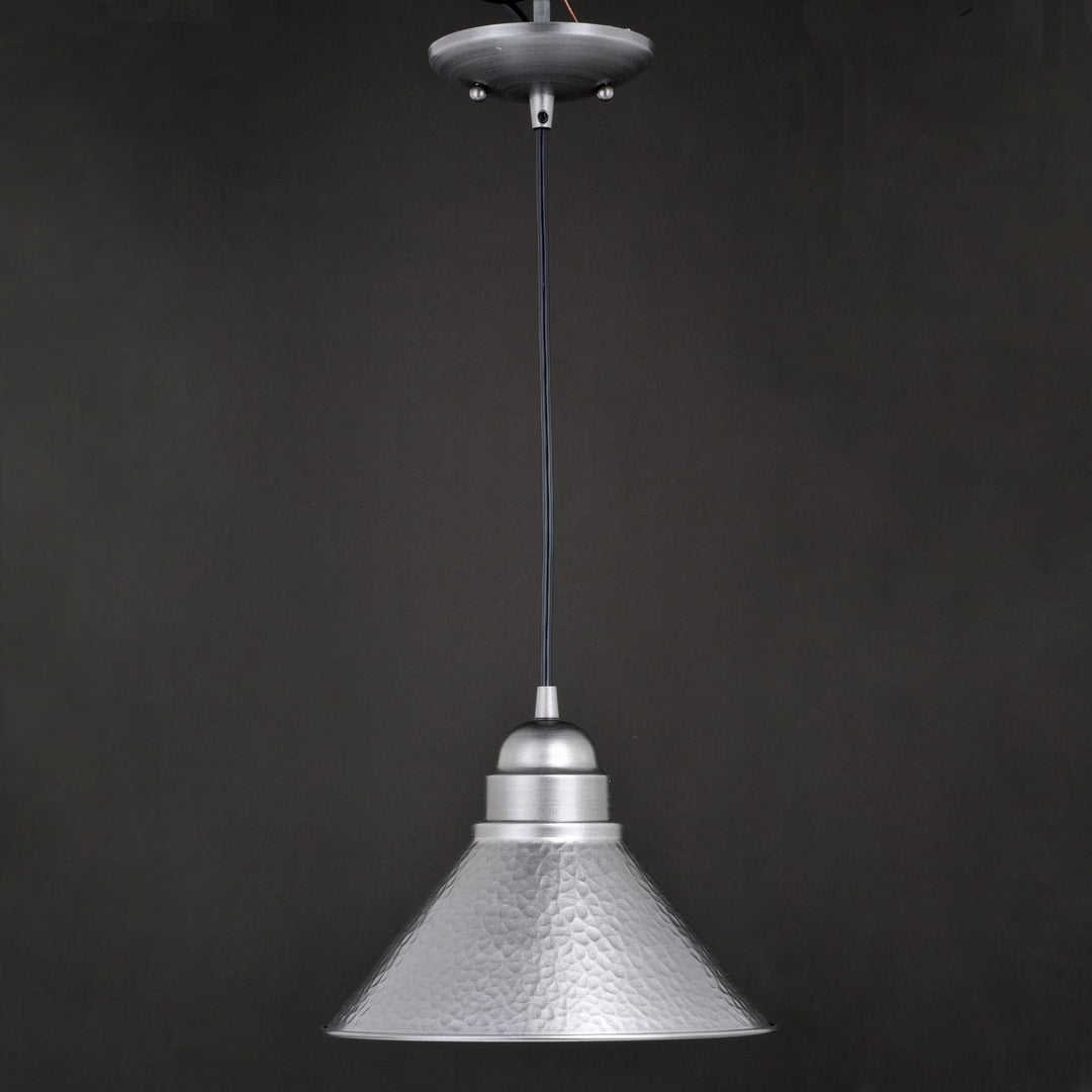 Vaxcel Lighting T0493 Outland One Light Outdoor Pendant Outdoor Pewter, Nickel, Silver