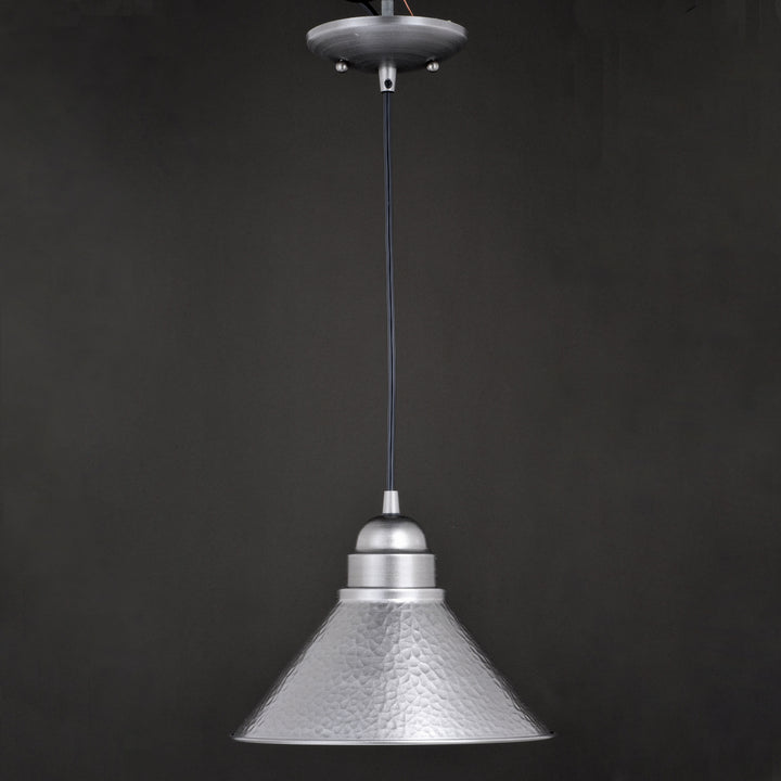 Vaxcel Lighting T0493 Outland One Light Outdoor Pendant Outdoor Pewter, Nickel, Silver