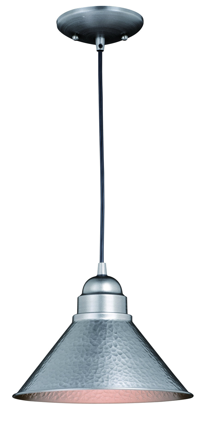 Vaxcel Lighting T0493 Outland One Light Outdoor Pendant Outdoor Pewter, Nickel, Silver