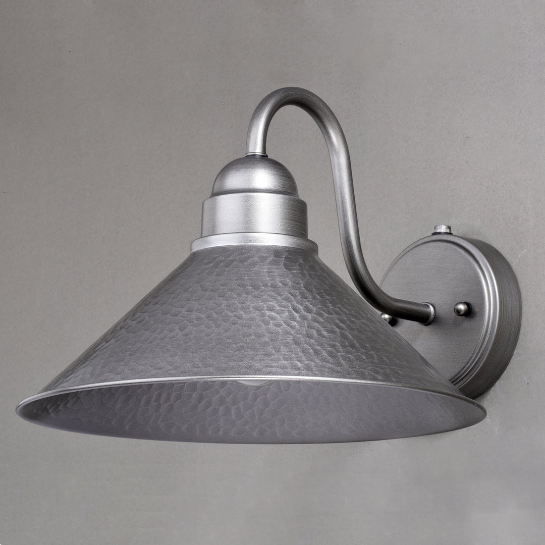 Vaxcel Lighting T0494 Outland One Light Outdoor Wall Mount Outdoor Pewter, Nickel, Silver