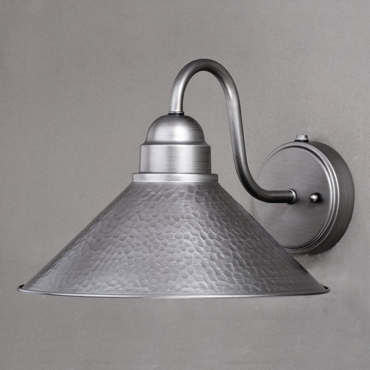 Vaxcel Lighting T0494 Outland One Light Outdoor Wall Mount Outdoor Pewter, Nickel, Silver