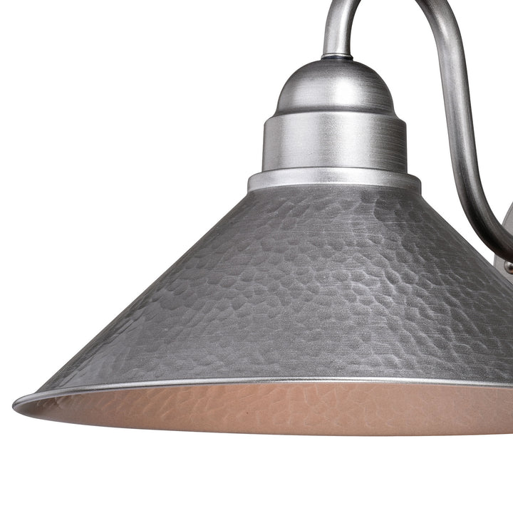 Vaxcel Lighting T0494 Outland One Light Outdoor Wall Mount Outdoor Pewter, Nickel, Silver