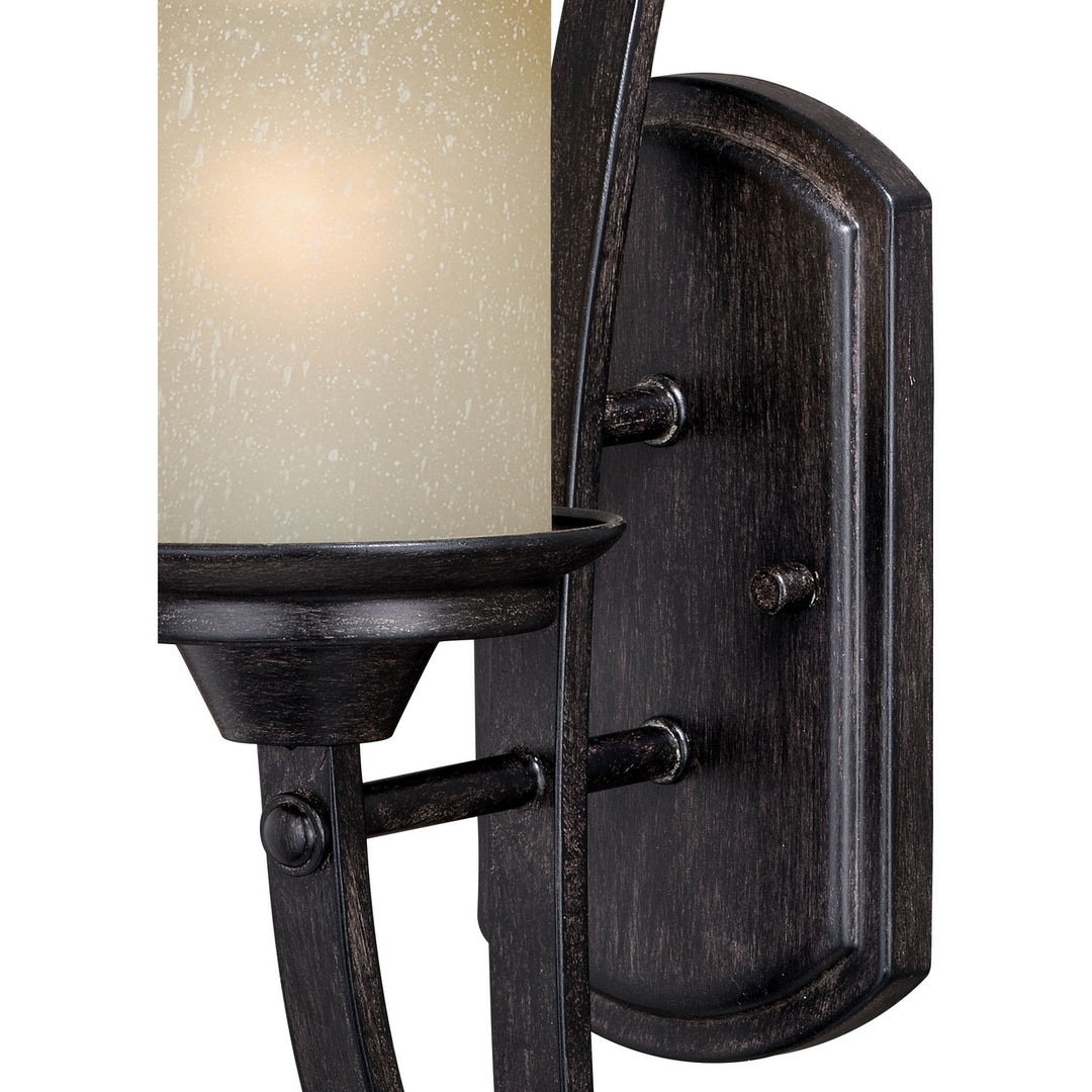 Vaxcel Halifax W0300 Wall Light - Black Walnut